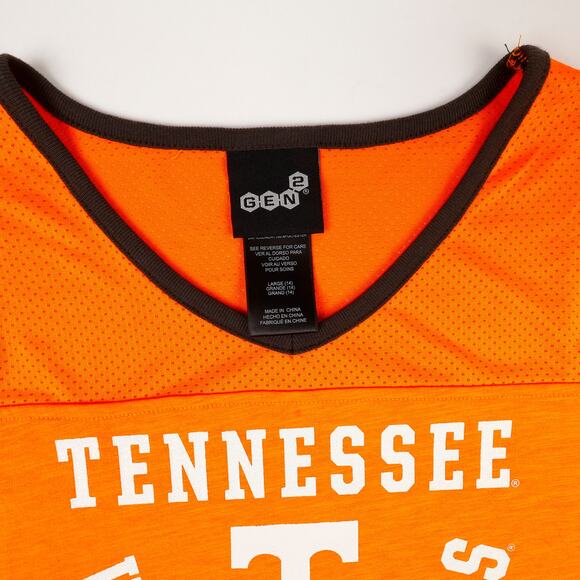 Gen2 Womens Large University of Tennessee Volunteers Jersey Shirt Orange - Picture 8 of 9